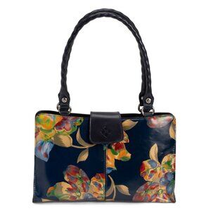 PATRICIA NASH La Fleur Print Leather Rienzo Double Handle Satchel